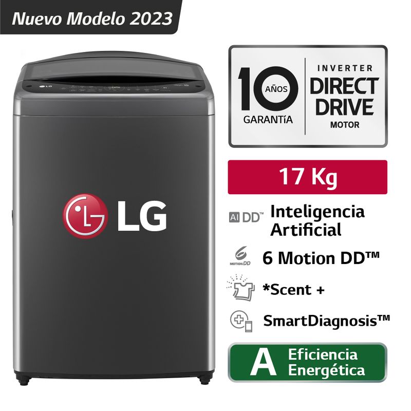 LG LAVADORA LG 6 MOTION DD™ CARGA SUPERIOR / 14 KG