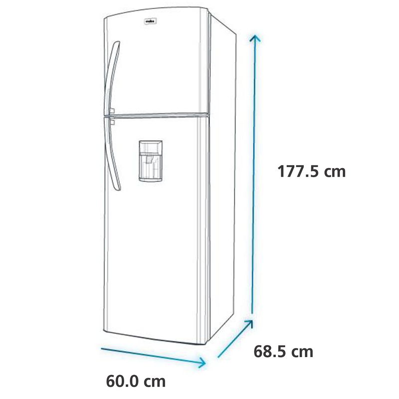 Refrigeradora-Mabe-Top-Freezer-RMA305FWPT-292L-Plateado-9-151738