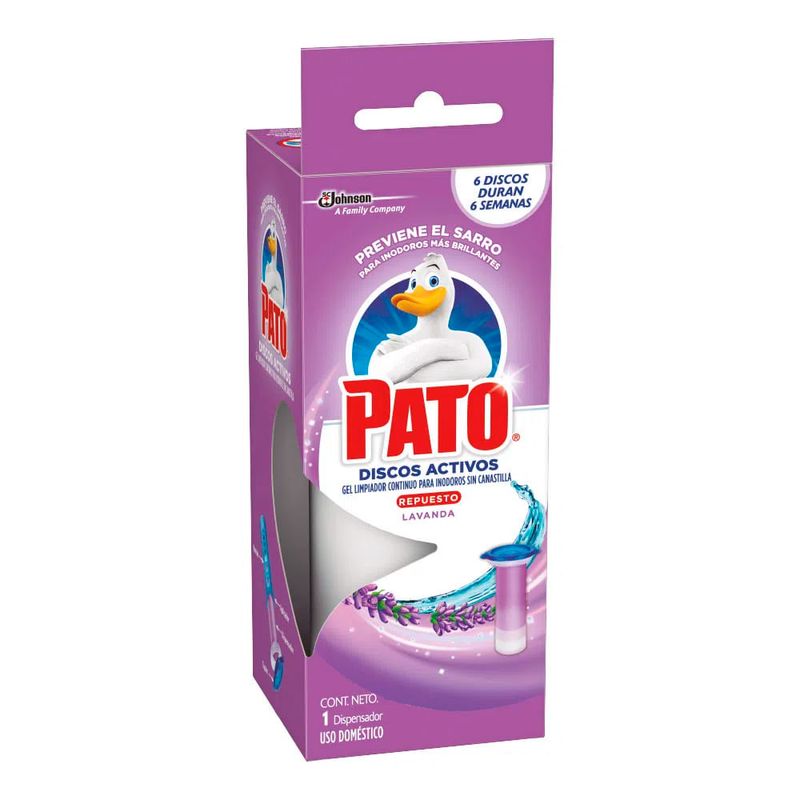 Limpiador De Inodoro Pato Discos Activos, 2 Recambios Para Aparato - 2  Paquetes De 2 X 74.00 Gr - Total: 296 Gr con Ofertas en Carrefour