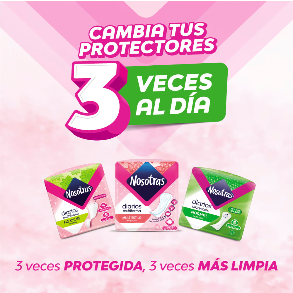 Protectores Diarios Nosotras Multiestilo 150un Metrope 5618