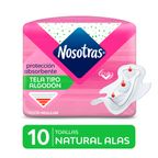 Toallas Higiénicas Nosotras Tipo Algodón 10un