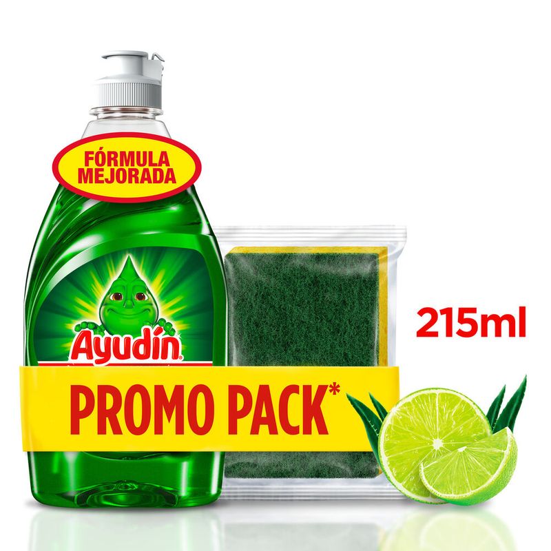 Lavavajillas Líquido Ayudín Limón 900ml PackX2