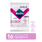 Pañitos Húmedos Íntimos Nosotras Sensiti-V Extracto de Algodón 16un