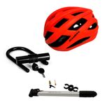 Kit-de-Protecci-n-para-Bicicleta-Casco-MTB-Talla-L-Rojo-Candado-U-Lock-Inflador-Port-til-1-247218