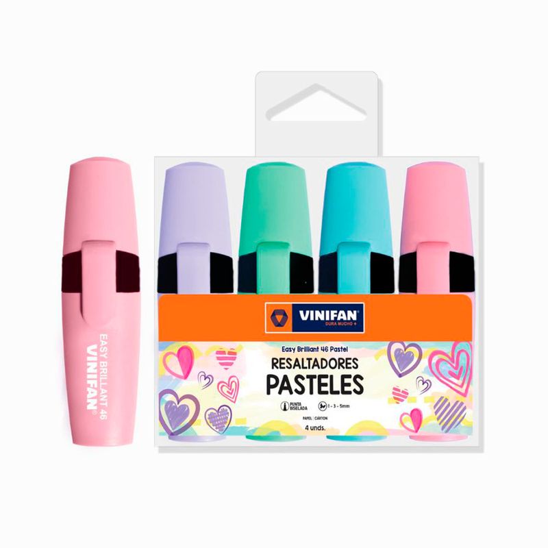 Resaltadores-Easy-Brilliant-46-Pastel-Vinifan-Estuche-4-Unid-2-78851