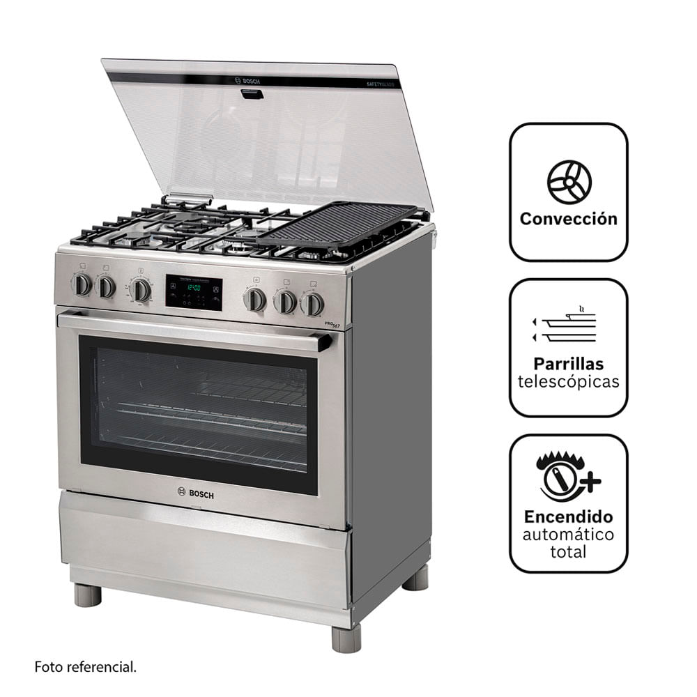 Cocina Bosch Pro 567 Inox Max Hsk75I34Sc
