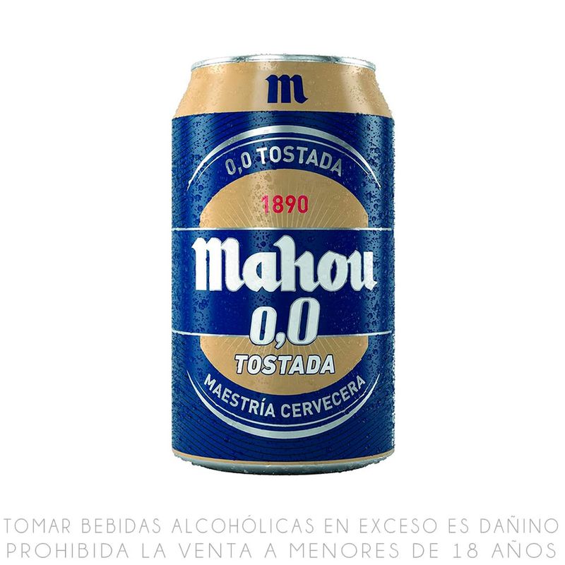 Sixpack Cerveza Mahou Tostada 0,0 Lata