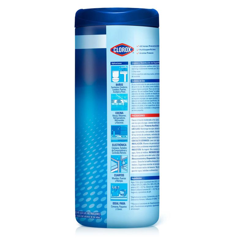 Toallitas Desinfectantes Clorox Expert Fresco 30 un.