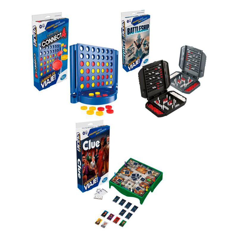 Buy Hasbro Clue Grab And Go Game & Monopoly Grab & Go Game, Multicolor