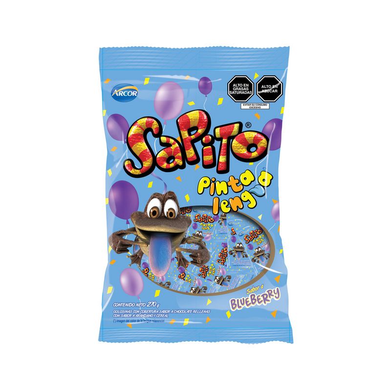 Chocolate-Sapito-Pintalengua-Blueberry-270g-CHOCOLATE-SAPITO-PINTALENGUA-BOLSA-270G-1-256165