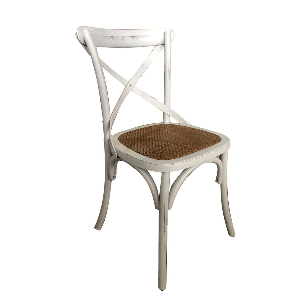 Silla Rústica M+Design 2.0 Blanco 49x54x88cm