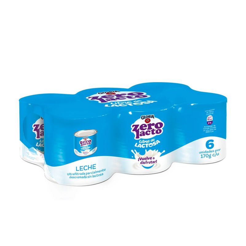 Sixpack-Leche-Ultrafiltrada-Sin-Lactora-Gloria-Zero-Lacto-Lata-170g-LECHE-GLORIA-ZERO-LACTO-6PK-170G-1-259813