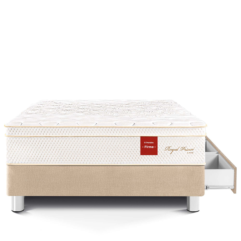 Cama Royal Prince Cajones 1.5 Plaza Champagne