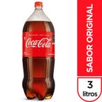 Gaseosa Coca Cola Sabor Original Botella 3L