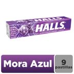 Caramelos Duros Halls Mora Azul 9un