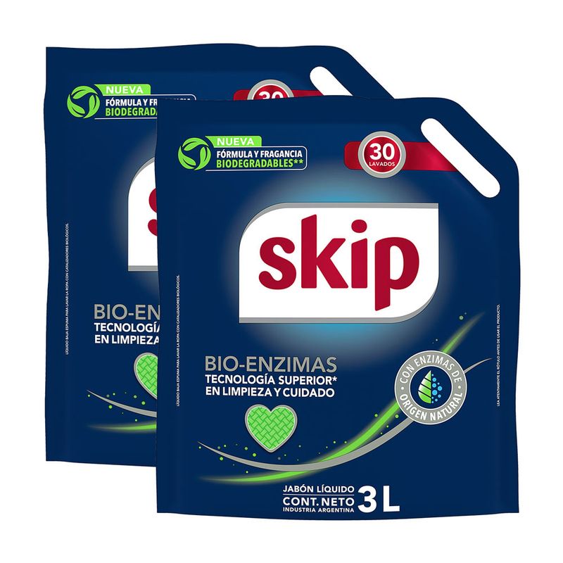 Twopack-Detergente-L-quido-Skip-Bio-Enzimas-3L-1-261446