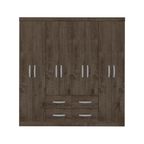 Closet M+Design 8 Puertas 4 Cajones 183x40x177cm Tabaco