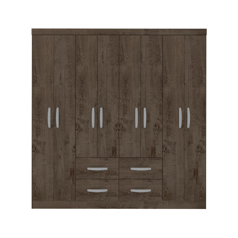 Closet M+Design 8 Puertas 4 Cajones 183x40x177cm Tabaco