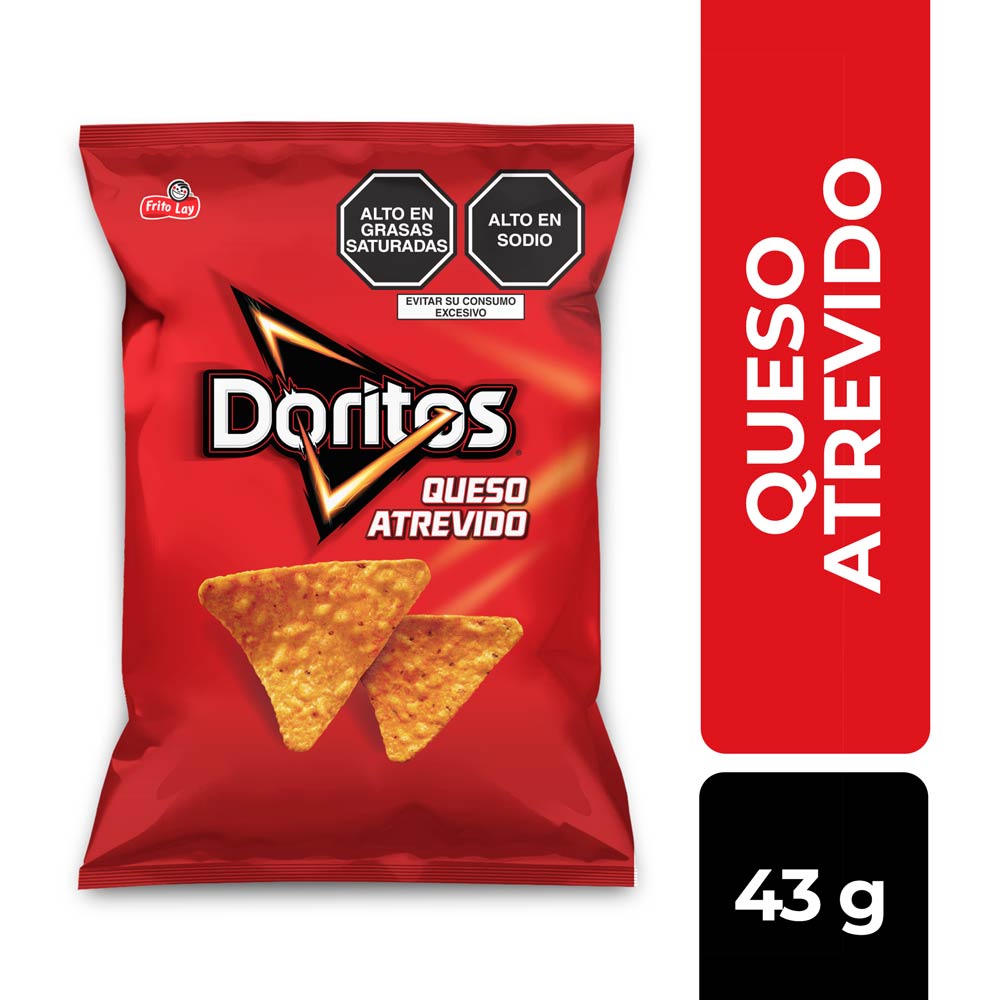 Tortillas Doritos Queso Atrevido 43g - Metro.pe