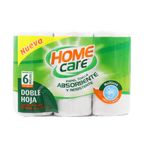 Papel Toalla Doble Hoja Home Care 6un