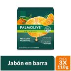 Tripack Jabón en Barra Palmolive Mandarina y Romero 110g
