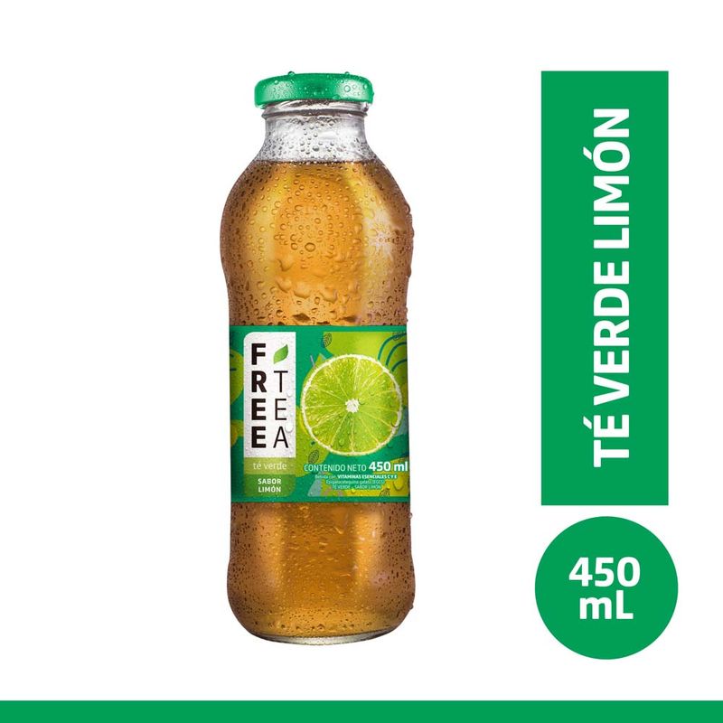 Free Tea Limon Frasco Vidrio 450 ml