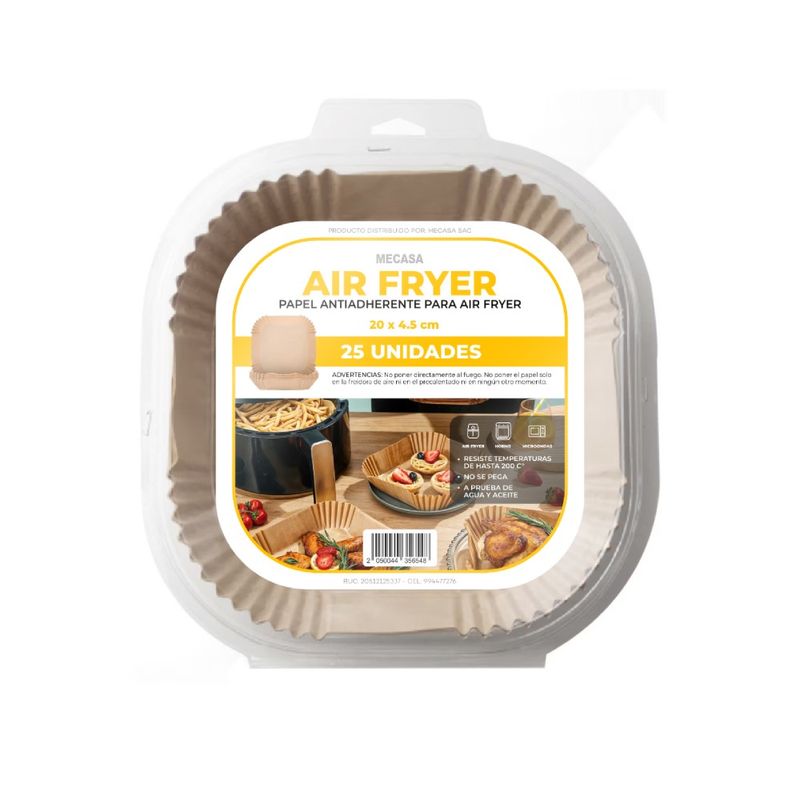 Papel-Antiadherente-para-Air-Fryer-Mecasa-Cuadrado-20x4-5cm-25un-PAPEL-ANTIADHERENTE-CUADRADO-20X4-5X25U-1-267761