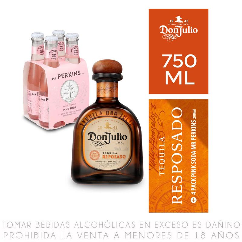 Tequila-Reposado-Don-Julio-750ml-Fourpack-Mr-Perkins-Pink-Soda-200ml-1-266870