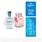 Tequila Don Julio Blanco Botella 750ml + Fourpack Mr Perkins Pink Soda Botella 200ml