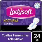 Toallas Higiénicas Ladysoft Nocturna Maxi Pro 24un