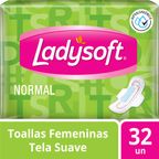 Toallas Higiénicas Ladysoft Normal Tela Suave 32un