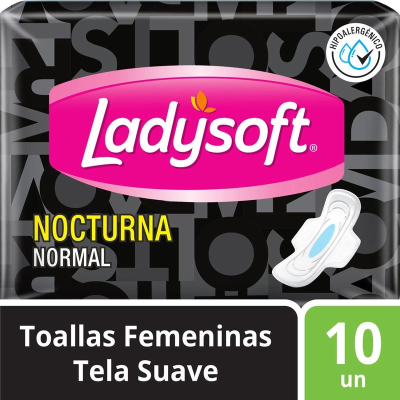 Toallas-Higi-nicas-Ladysoft-Nocturna-Normal-con-Alas-Tela-Suave-Paquete-10-Unidades-1-34966