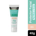 Protector Solar Facial Neutrogena Sun Fresh Tono Claro FPS70 40g