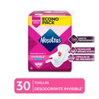 Toallas Higiénicas Nosotras Invisible Desodorante 30un