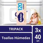 Tripack Toallitas Húmedas Babysec Super Premium 40un