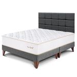 Dormitorio-Europea-Royal-Elizabeth-Queen-con-Cabecera-Blocks-Gris-2-247391