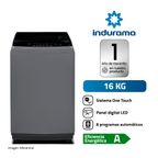 Lavadora Automatica Indurama LRI-16DGR Gris Oscuro