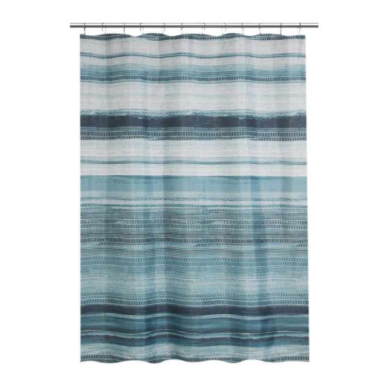 Cortina-de-Ba-o-Krea-Poli-ster-con-Ganchos-L-neas-Gris-1-283310