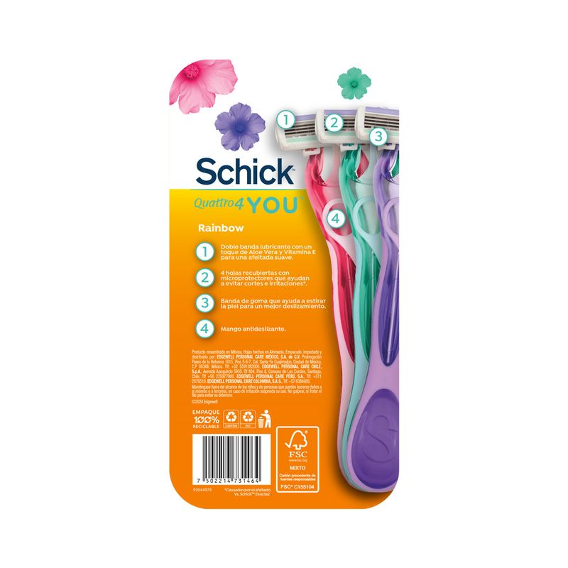 M-quina-de-Afeitar-Desechable-Schick-Quattro-You-Rainbow-3un-2-289847