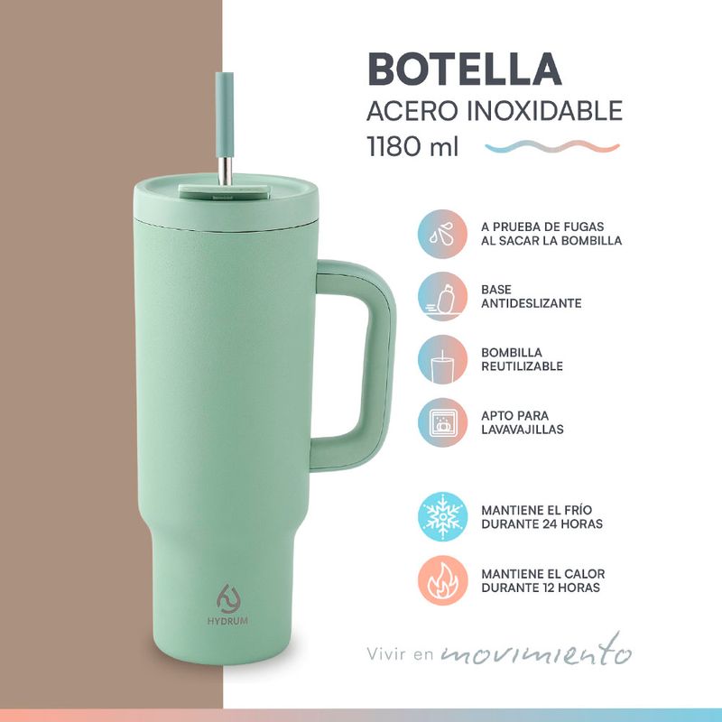 Botella-Hydrum-Asa-Bombilla-Menta-1180ml-Acero-3-282676