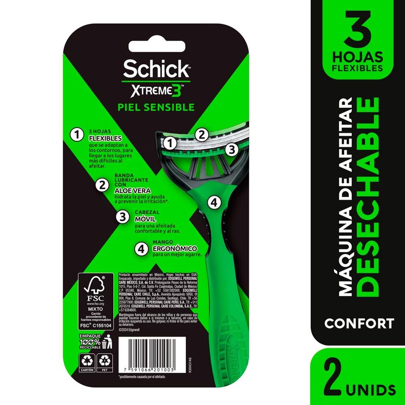 M-quina-de-Afeitar-Desechable-Xtreme-3-Piel-Sensible-Pack-2-unid-M-quina-de-Afeitar-Desechable-Xtreme-3-Piel-Sensible-Pack-2un-2-28591