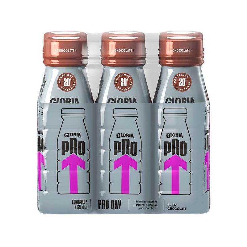 Sixpack-Bebida-L-ctea-Gloria-Pro-Day-Chocolate-Botella-320ml-1-293075