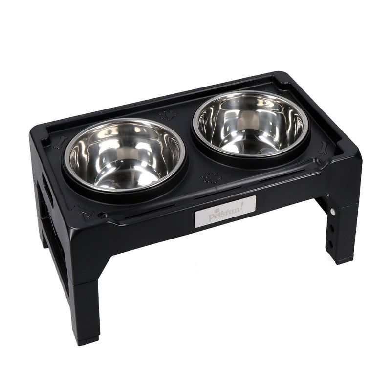 Plato-Pet-s-Fun-Doble-Alto-Altura-Ajustable-1-4Lt-Pro-2-267329