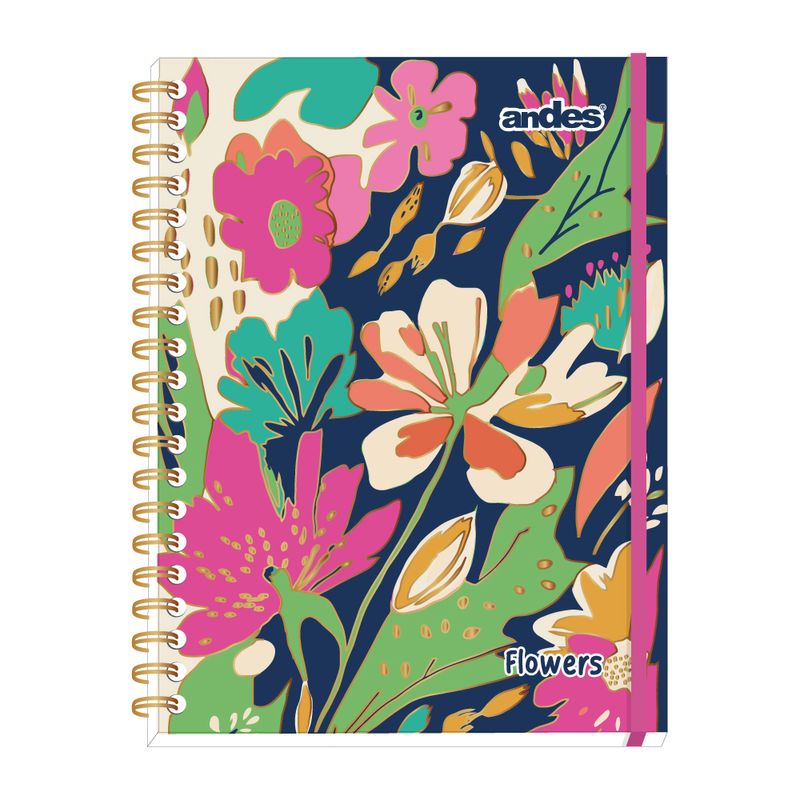 Cuaderno-Espiral-Andes-A4-160H-Flowers-Tapa-Dura-1-284641