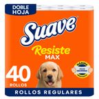Papel Higiénico Doble Hoja Suave Resistemax 40un