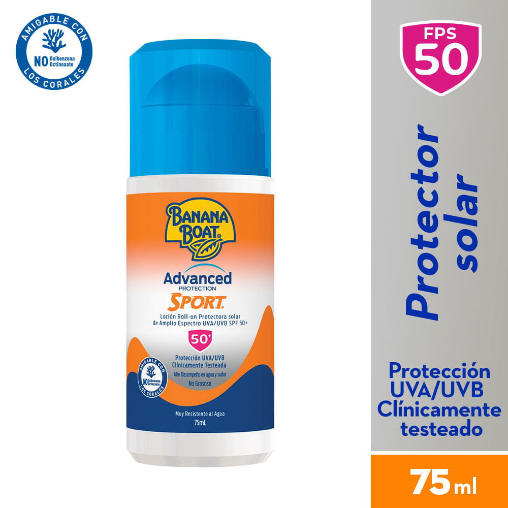 Protector Solar Roll On Banana Boat Advance Protection Sport 75ml