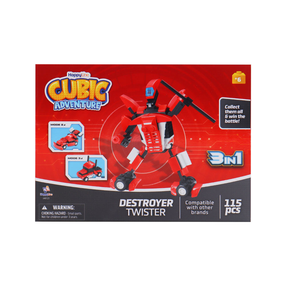 Set 4 Kits de Robots cada Uno con 3 Formas Distintas