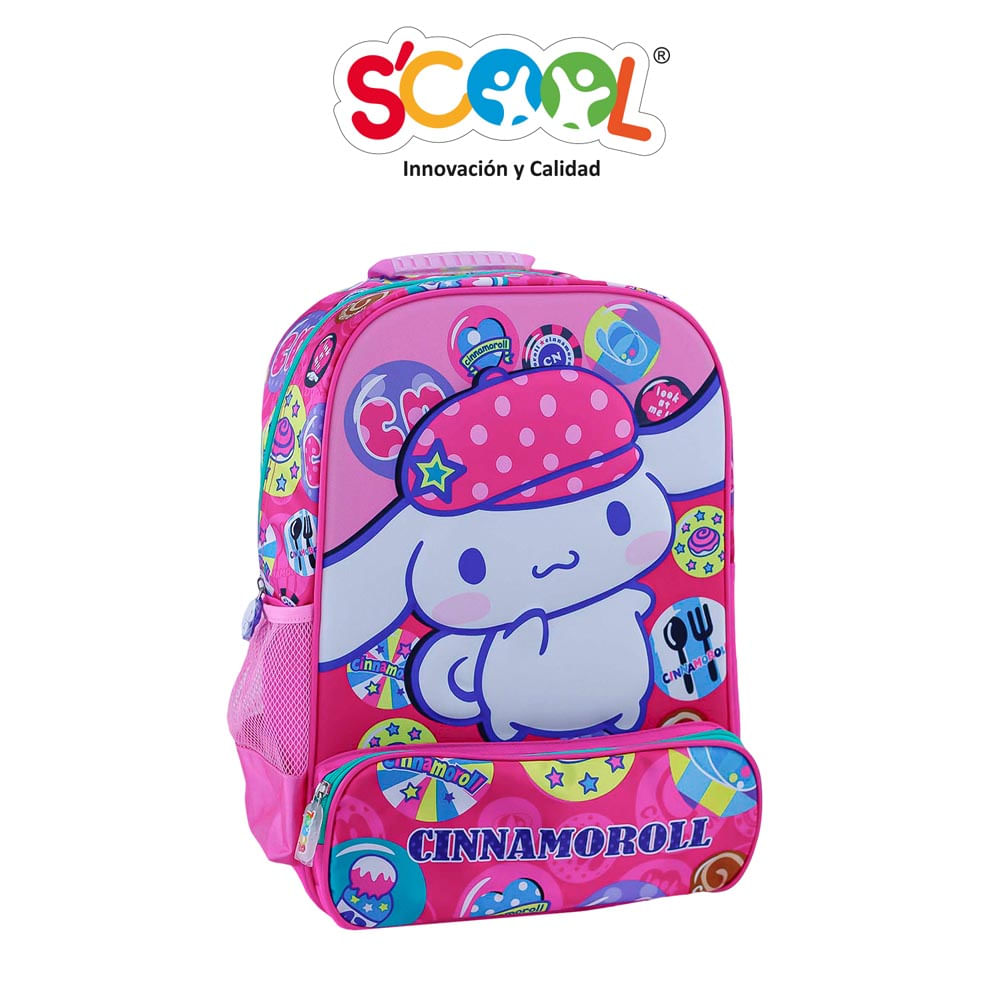 Mochila Grande Scool Ranger Eva Cinnamoroll