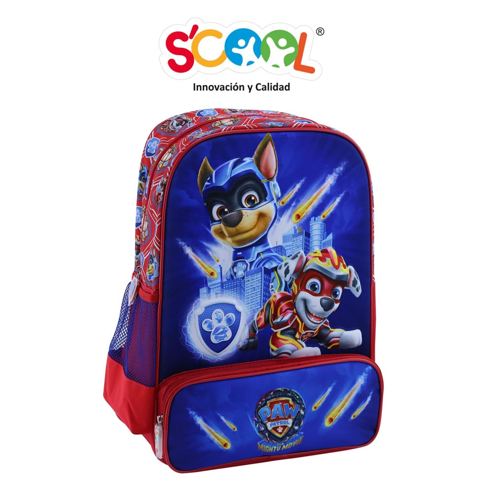 Mochila Grande Ranger Scool Eva 3D Paw Patrol