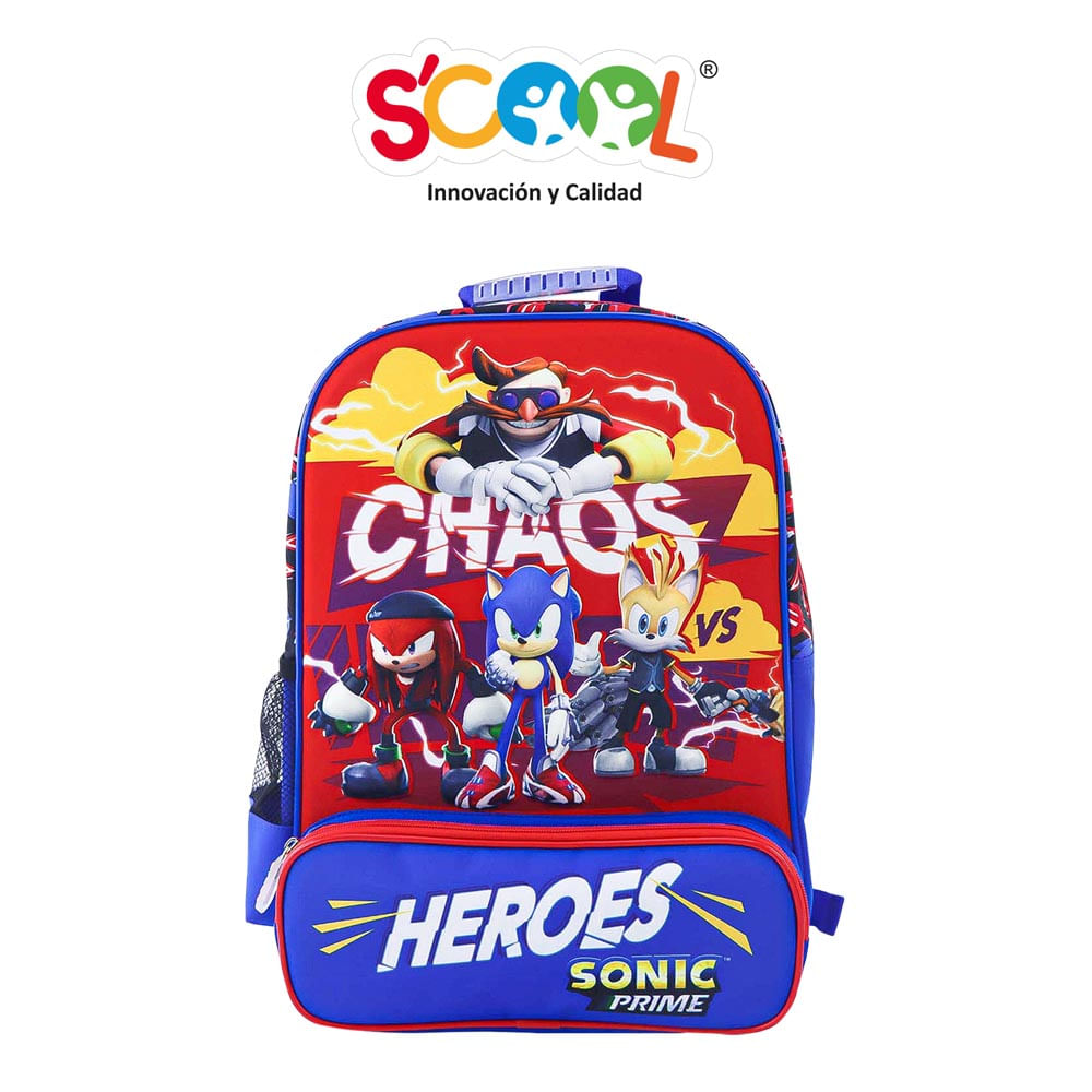 Mochila Grande Scool Ranger Eva Sonic